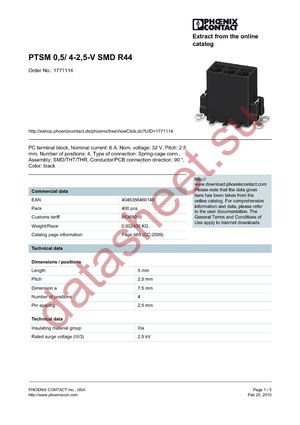 1771114 datasheet  